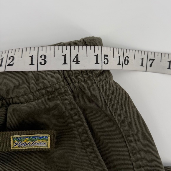 Polo Ralph Lauren Men Cargo Pants Olive Green Elastic Waist Utility Size small - Picture 6 of 9